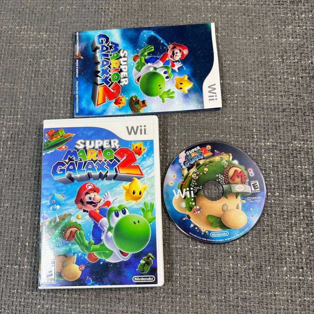Nintendo Super Mario Galaxy 2 Wii Everyone White CIB Complete 2010 RVL-P-SB4E